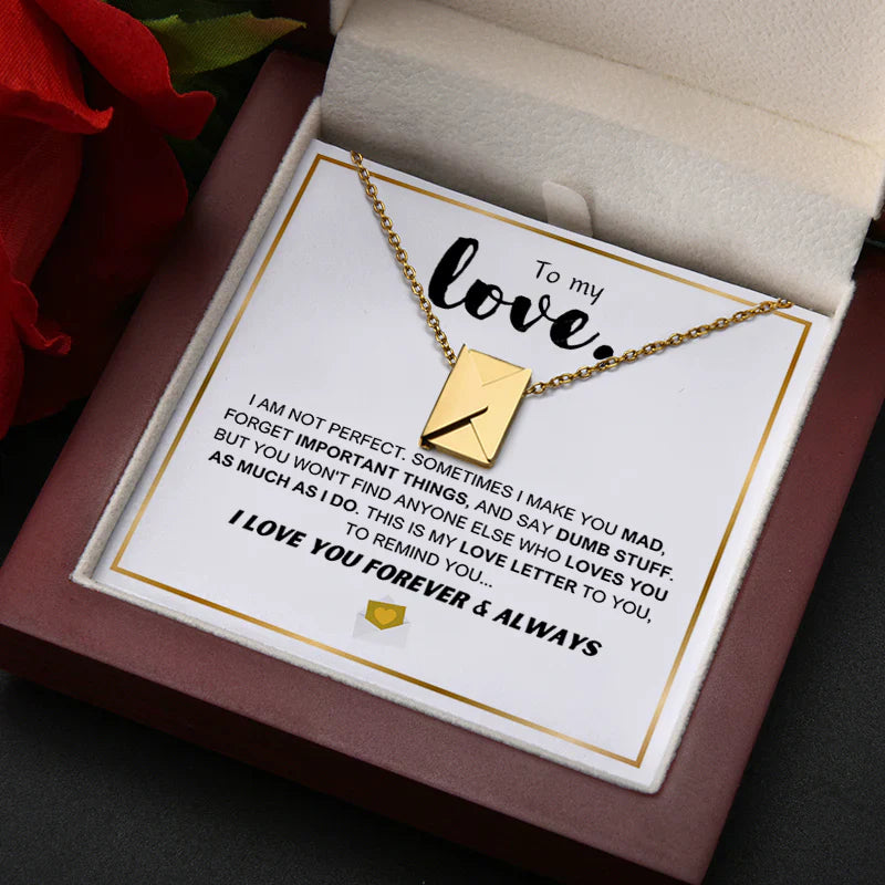Love Letter Necklace - Luxury LED Gift Box Set